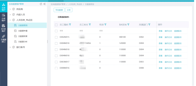 睿治产品功能-主数据管理